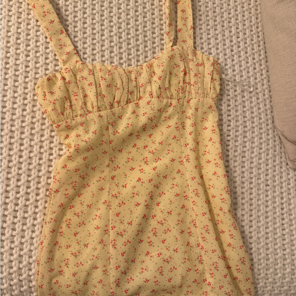 Princess Polly Yellow Floral Dress